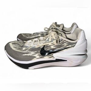 Nike Cream and Black Running Shoes